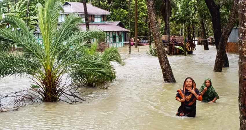 বাংলাদেশে বন্যায় ৪৪ জনের মৃত্যু, দশ লাখেরও বেশি মানুষ পানিবন্দী