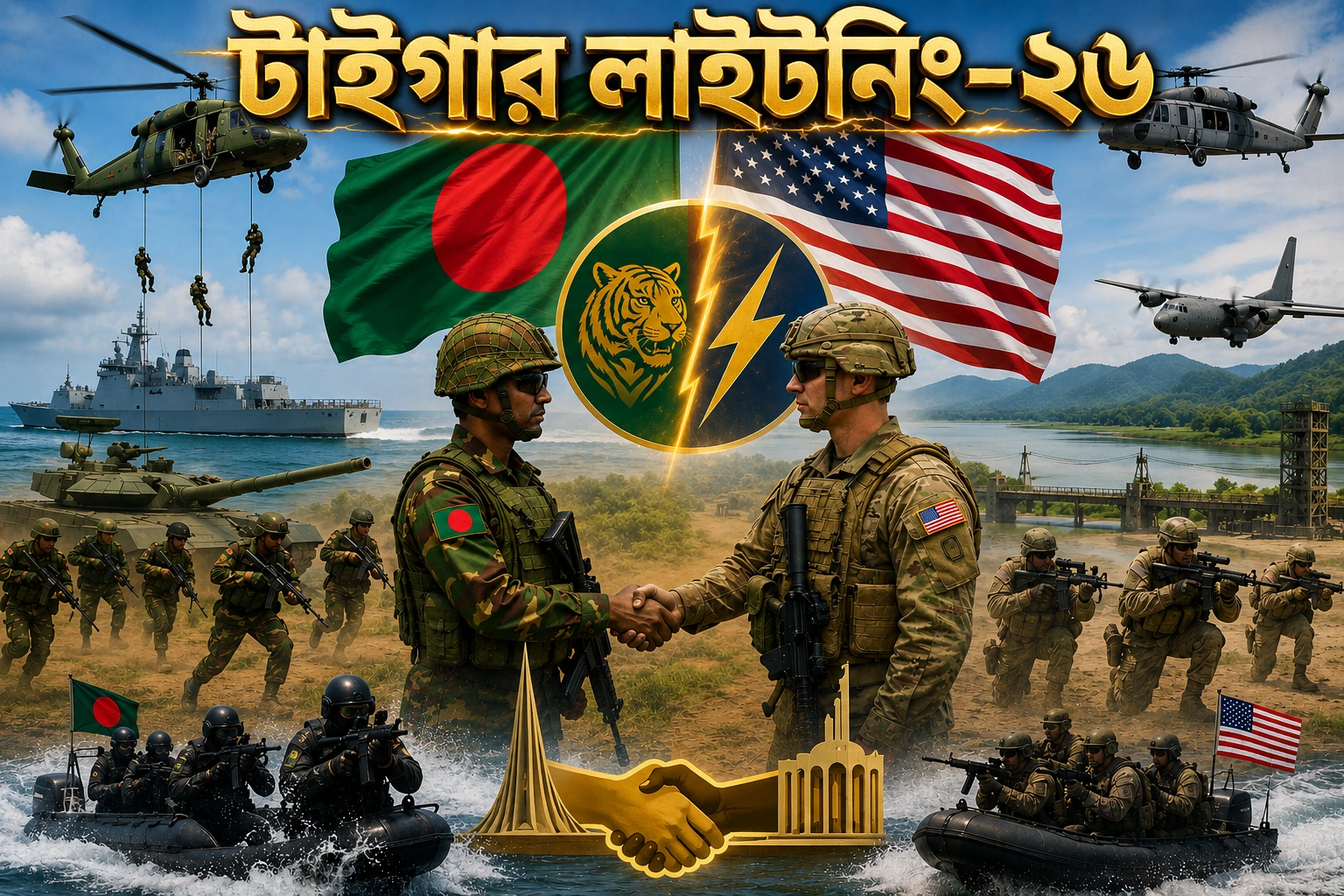 বাংলাদেশ-যুক্তরাষ্ট্র যৌথ সামরিক মহড়া রোববার শুরু